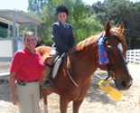 Mrs. Peck with Eleanna Laba and Hawk
